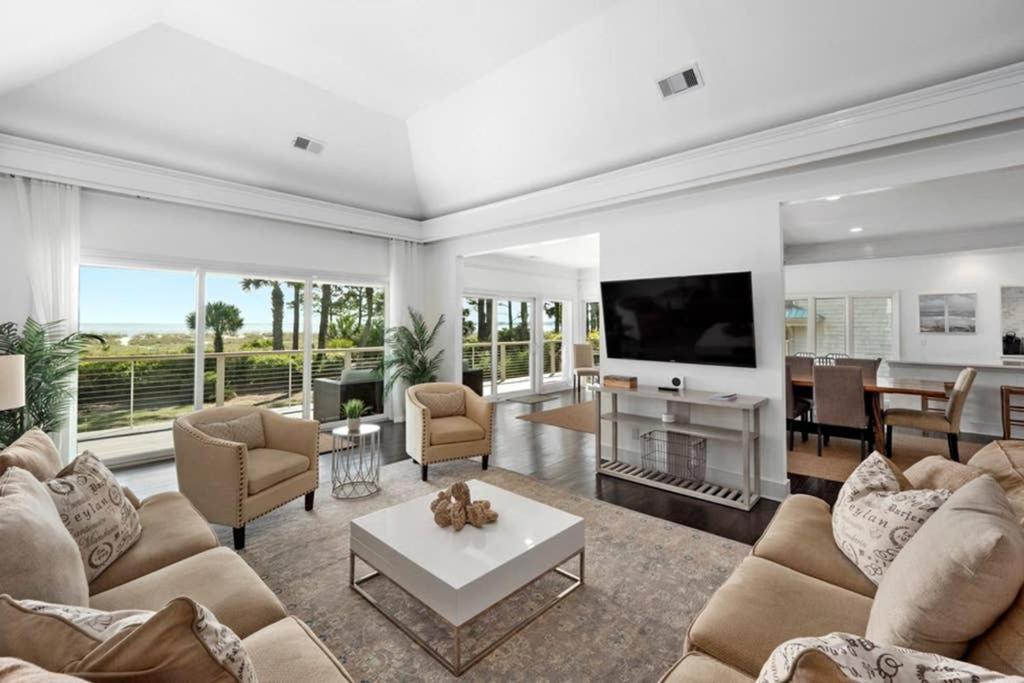 7 Black Duck - Top Notch Views & Amenities In A Private Oceanfront Oasis 希爾頓黑德島 外观 照片